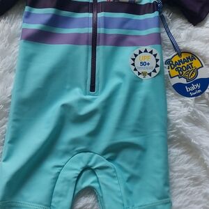 Banana Republic Baby Swimsuit in Purple and Turquoise